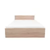 Łóżko podwójne Miami bez pościeli 160x200 cm dąb sonoma-dąb sonoma