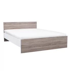   Łóżko podwójne Miami bez uchwytu na pościel 160x200 cm dąb york-biały