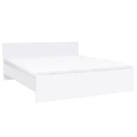   Łóżko podwójne Miami bez uchwytu na pościel 180x200 cm biało-białe