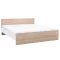 Łóżko podwójne Miami bez pościeli 180x200 cm dąb sonoma-biały