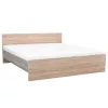 Łóżko podwójne Miami bez uchwytu na pościel 180x200 cm dąb sonoma-dąb jork