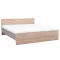 Łóżko podwójne Miami bez uchwytu na pościel 180x200 cm dąb sonoma-dąb jork
