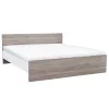 Łóżko podwójne Miami bez uchwytu na pościel 180x200 cm dąb york-biały