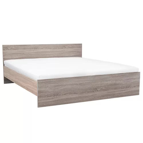 Łóżko podwójne Miami bez uchwytu na pościel 180x200 cm dąb york-sonoma