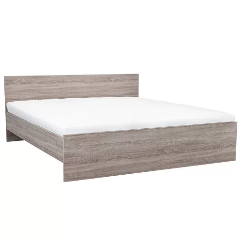 Łóżko podwójne Miami bez uchwytu na pościel 180x200 cm dąb york dąb york