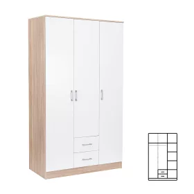 Lite drewno Miami 120x205 cm biały-dąb sonoma