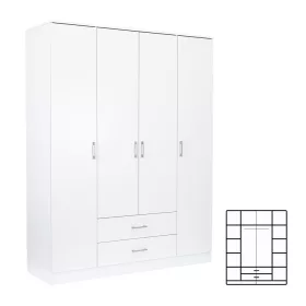 Safa Miami 160x205 cm biało-biała