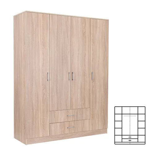 Safa Miami 160x205 cm dąb sonoma-dąb sonoma