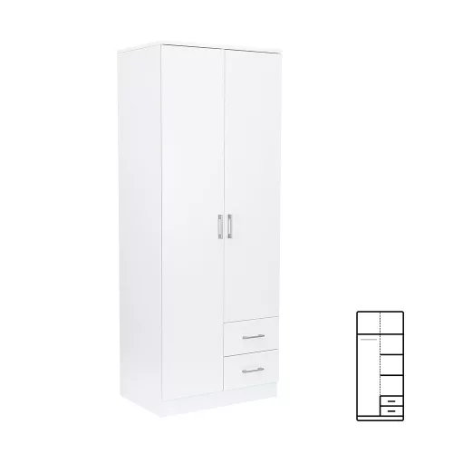 Safa Miami 80x205 cm biało-biała