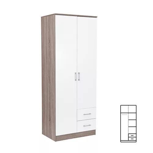 Safa Miami 80x205 cm dąb biały-ork