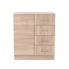 Miami komoda 1 drzwi 4 szuflady 80x92 cm dąb sonoma dąb sonoma