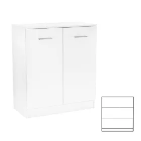 Miami komód 2 ajtós 80x92 cm fehér-fehér