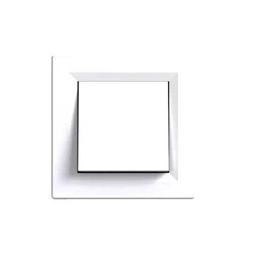 Nova jednobwodowy przełącznik jednobiegunowy 101 z białą ramką