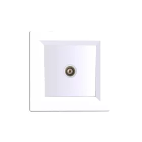 Gniazdo TV Nova z białą ramką