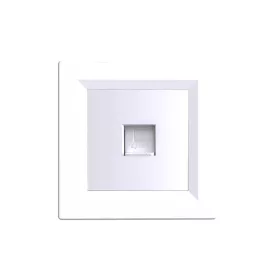 Gniazdo Nova UTP RJA-45 z białą ramką