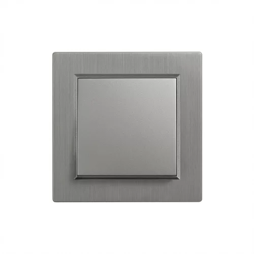 Nova egy áramkörös egypólusú kapcsoló 101 szürke szálcsiszolt kerettel