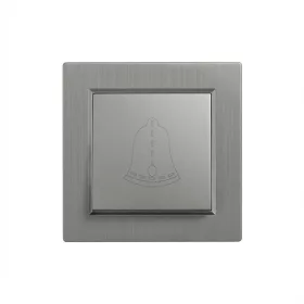 Nova csengő kapcsoló 101N szürke szálcsiszolt kerettel