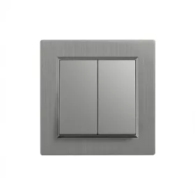 Nova csillárkapcsoló 105 szürke szálcsiszolt kerettel