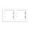 Ramka Nova dwa poziome białe