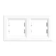 Ramka Nova dwa poziome białe
