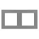 Ramka Nova dwa poziome szare