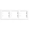 Nova potrójna ramka pozioma biała