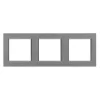 Nova potrójna ramka pozioma szara