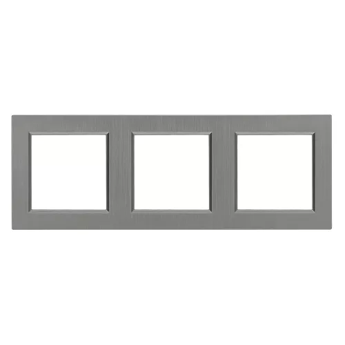 Nova potrójna ramka pozioma szara