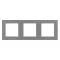 Nova potrójna ramka pozioma szara