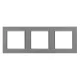 Nova potrójna ramka pozioma szara