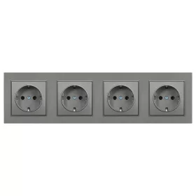 Nova IV négy dugalj szürke szálcsiszolt kerettel