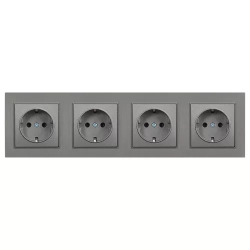 Nova IV négy dugalj szürke szálcsiszolt kerettel