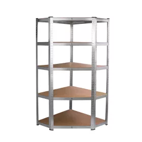 Wytrzymała półka narożna 180x70x40-40 cm 175 kg chrom