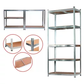 Półka do dużych obciążeń 180x90x40 cm 175 kg chrom