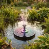 Fontanna solarna z oświetleniem LED 16 cm