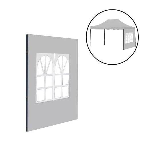 Altana ogrodowa z oknem ściana boczna plandeka 3x4 m