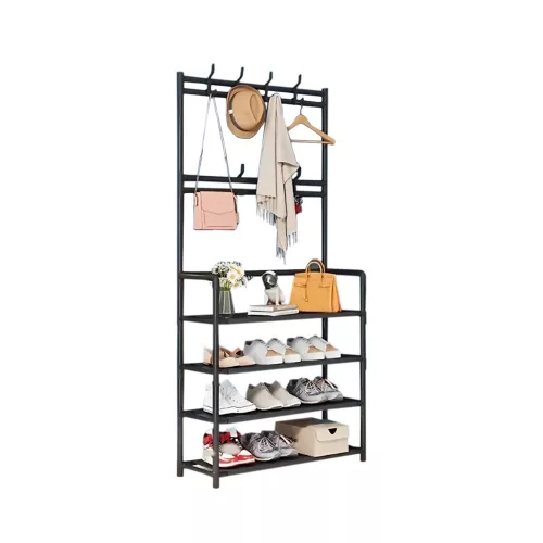 Przedni wieszak ścienny na ubrania LRA-02 czarny