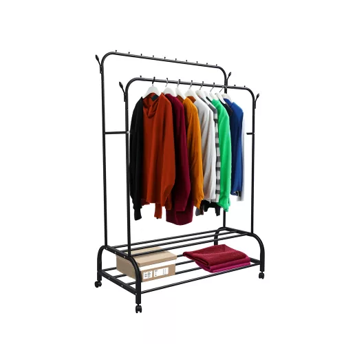 Wieszak na ubrania LRA-05 czarny