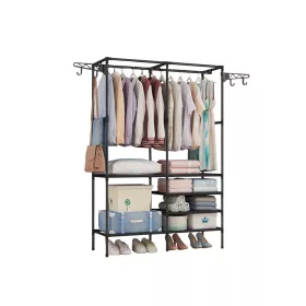 Wieszak na ubrania LRA-08 czarny