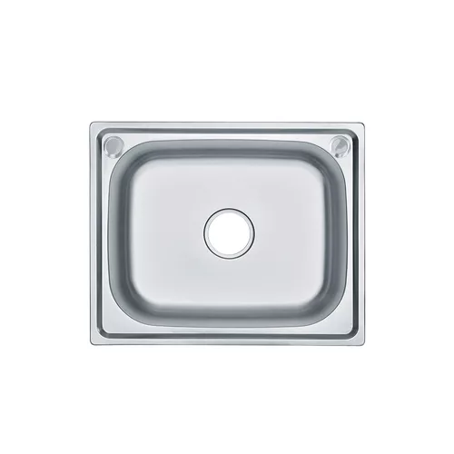 Mont kwadratowy jednokomorowy zlewozmywak ze stali nierdzewnej