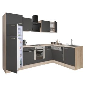   Narożna szafka kuchenna Yorki 280 z zamrażarką i lodówką