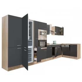 Narożna szafka kuchenna Yorki 430 z lodówką podblatową