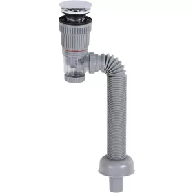   Odpływ Click-Lacquer do zwykłej umywalki z syfonem z elastycznym wężem