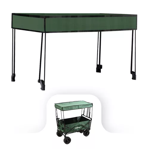 Krzesło plażowe premium dach zielony