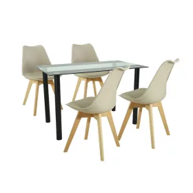 Zestaw jadalniany Merlo 4+1 beżowy