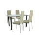 Zestaw jadalniany Mezza 4+1 beżowo-szary