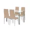 Zestaw jadalniany Mateo 4+1 beżowo-szary
