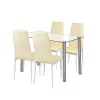 Zestaw jadalniany Nolen 4+1 beżowy