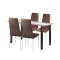 Zestaw jadalniany Norman 4+1 brązowy