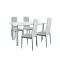 Zestaw jadalniany Verna 4+1 biało-szary